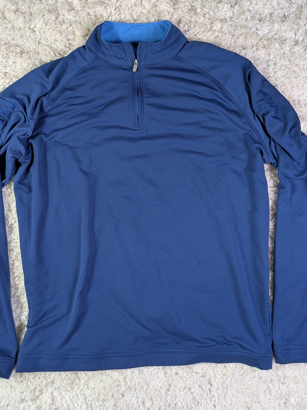 Peter Millar Men's Navy Half-Zip Performance Top